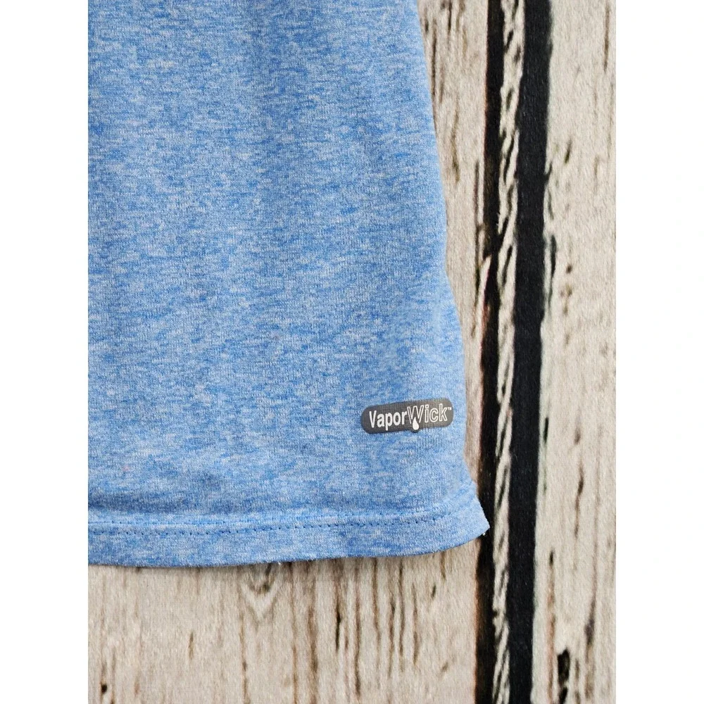 The North‎ Face Womens VaporWick Short Sleeve T-Shirt Blue Heather Large L/G EUC - Picture 3 of 6